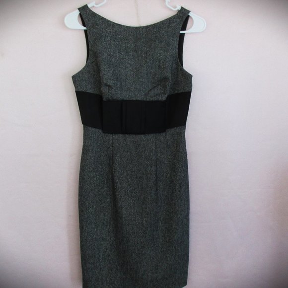 Size S (2) Tara Subkoff for Bebe 60s MOD Style Black/Gray Dress/Pinafore - Picture 2 of 10